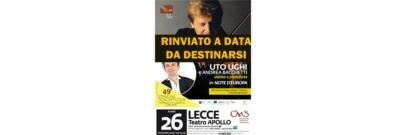 Nuovo rinvio del concerto di Uto Ughi