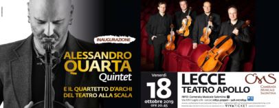 Apertura vendite biglietti Alessandro Quarta e il Quartetto della Scala