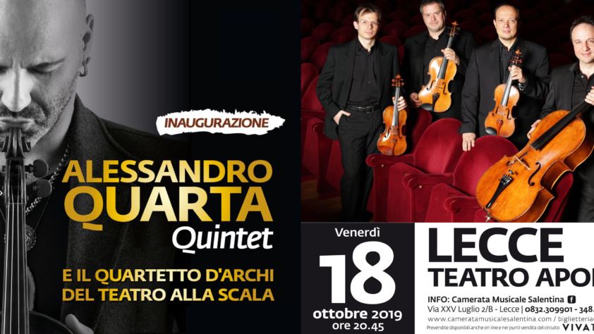 Apertura vendite biglietti Alessandro Quarta e il Quartetto della Scala