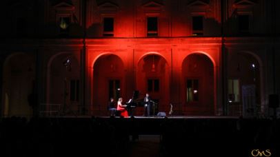 Fotogallery: Andrea Carrozzo e Valeria Fasiello, sax e pianoforte @ Chiostro dei Teatini, Lecce