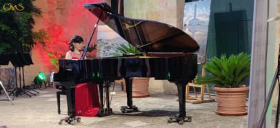 Fotogallery: Grazia Candeliere, pianoforte @ Atrio Palazzo Baronale Serafini-Sauli, Tiggiano (LE)