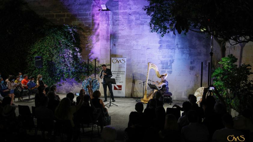 Fotogallery: Maria Grazia Annesi e Fulvio Palese, arpa e saxofono @ Sala Giardino, Lecce