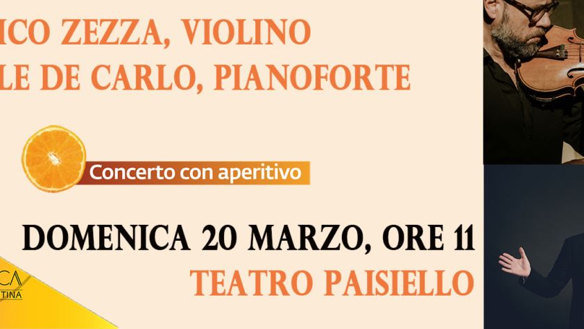 Domenico Zezza e Gabriele De Carlo, violino e pianoforte – Rassegna Stampa 20 marzo 2022