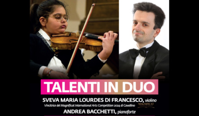 Sveva Di Francesco e Andrea Bacchetti, “Talenti in Duo” – Rassegna Stampa 4 maggio 2025