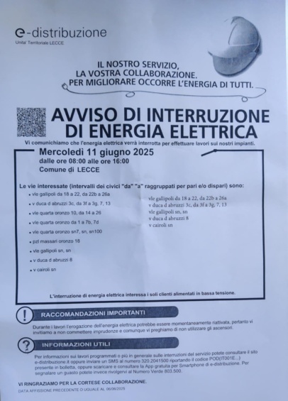 Mercoledì 11 giugno ufficio chiuso al mattino