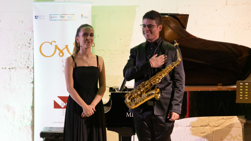 Fotogallery: Marco Mancini e Camilla Chiga, sax e pianoforte @ Sala Giardino, Lecce